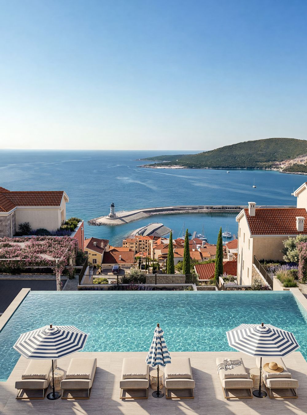 mirta-residences-infinity-pool-marina-view-lustica-bay